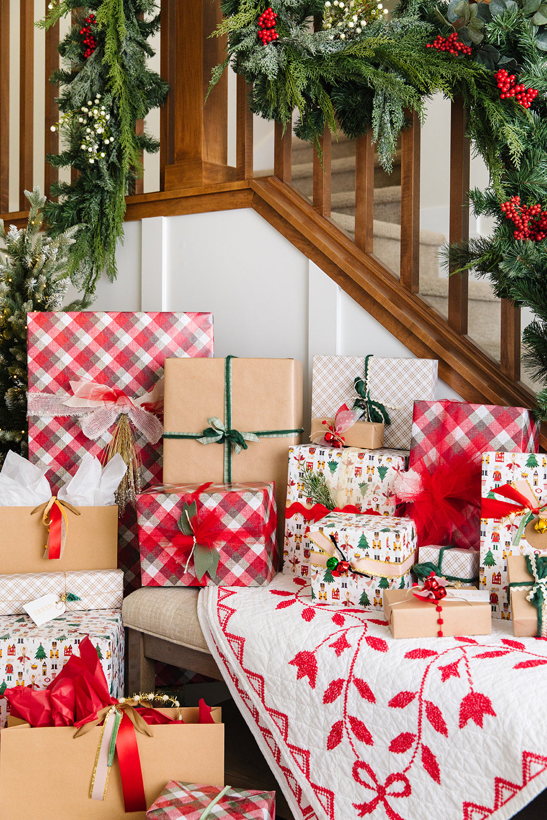 Christmas Plaid Wrap Roll