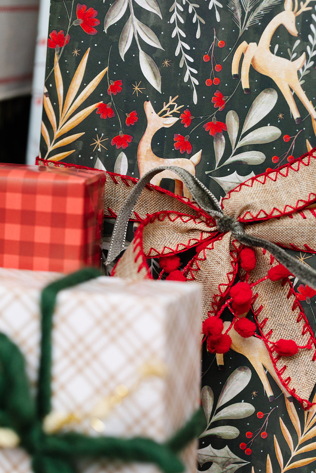 Deer Christmas Wrap Roll