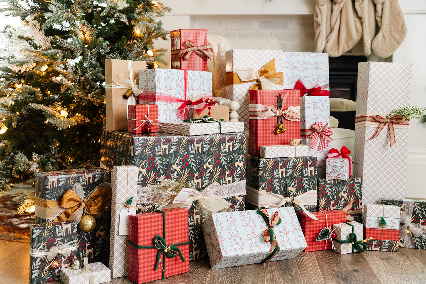 Deer Christmas Wrap Roll