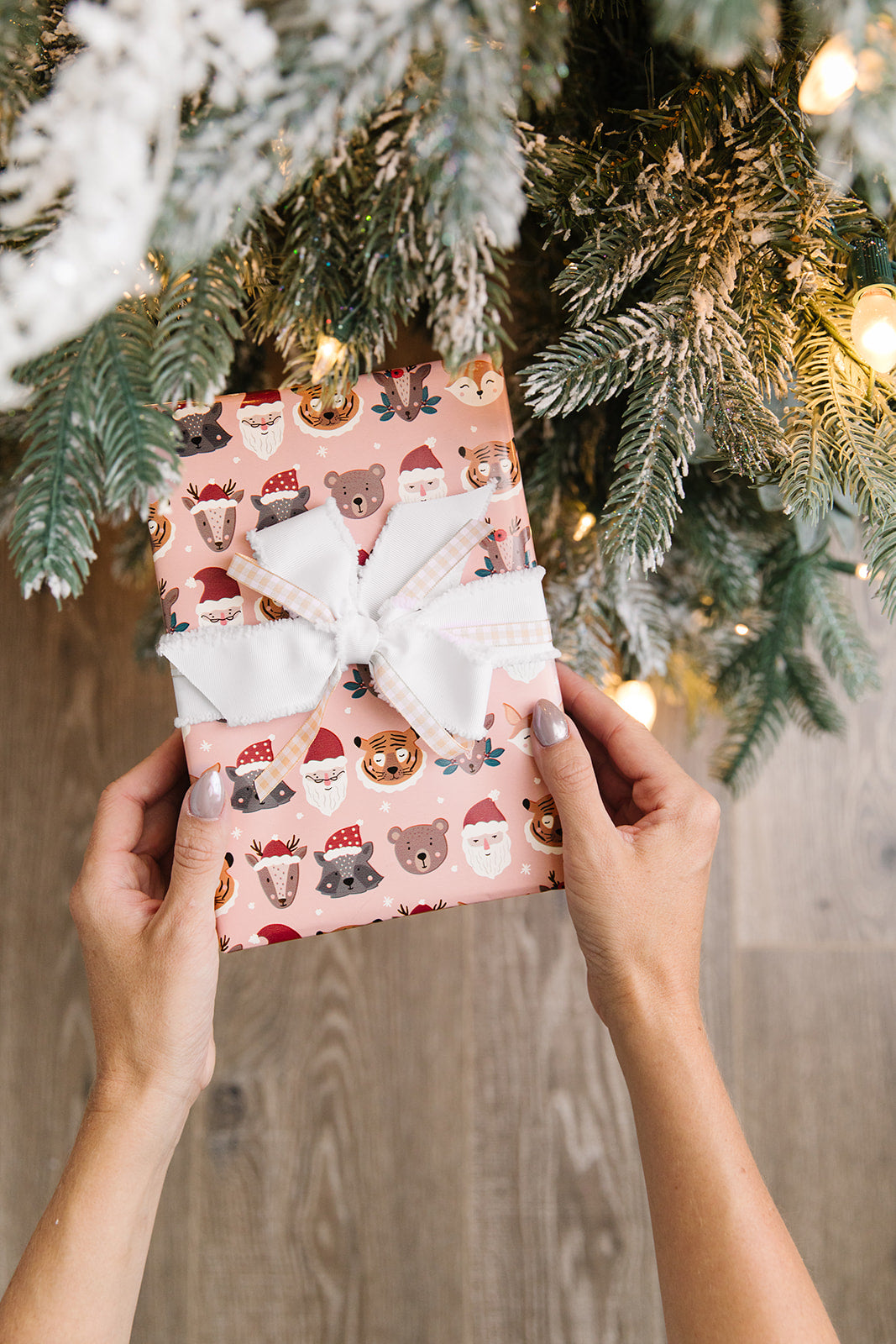 Santa Animals Wrap Roll
